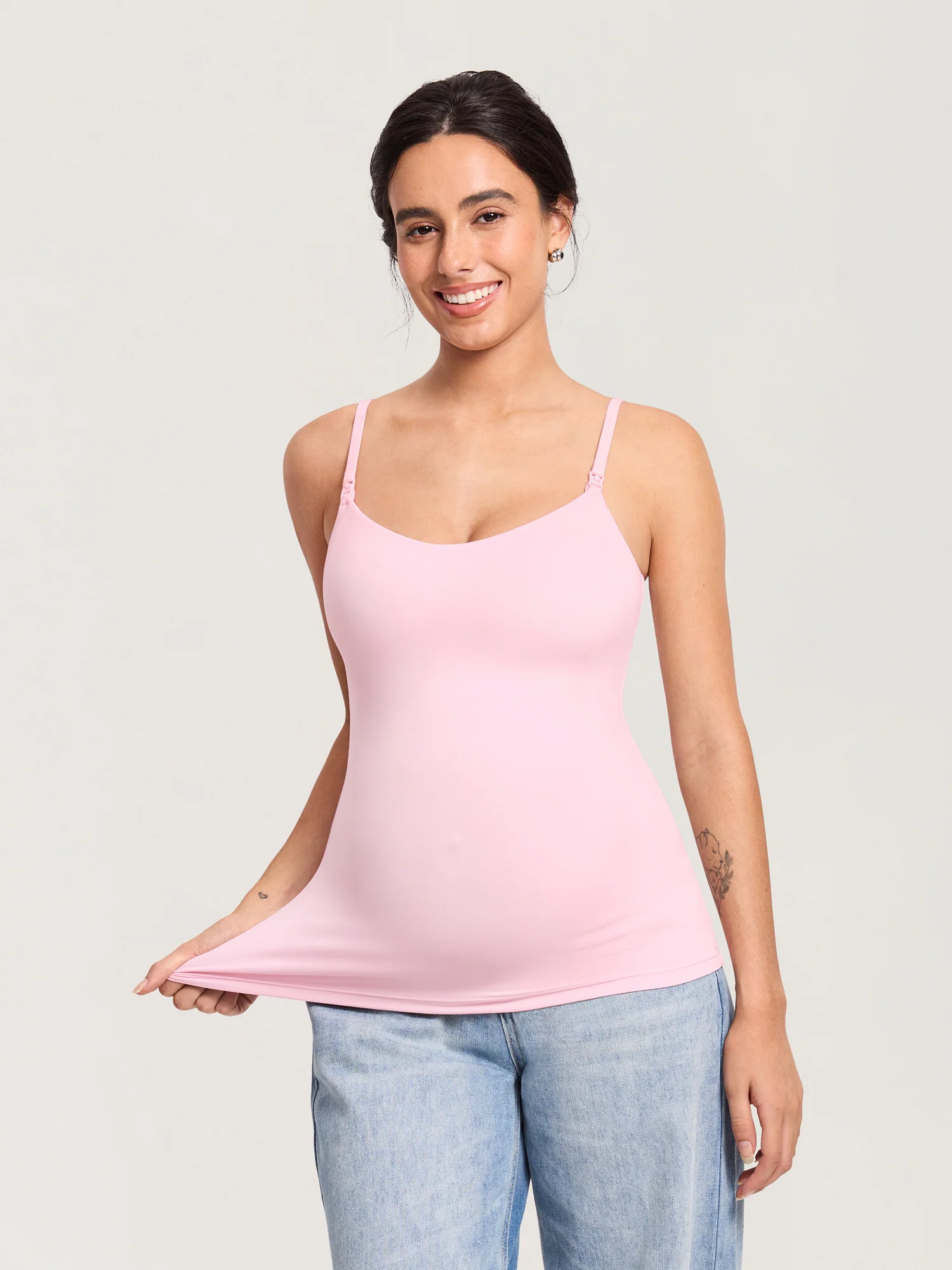 Airsofta Fixed Cup Nursing Cami Tank - Image 25