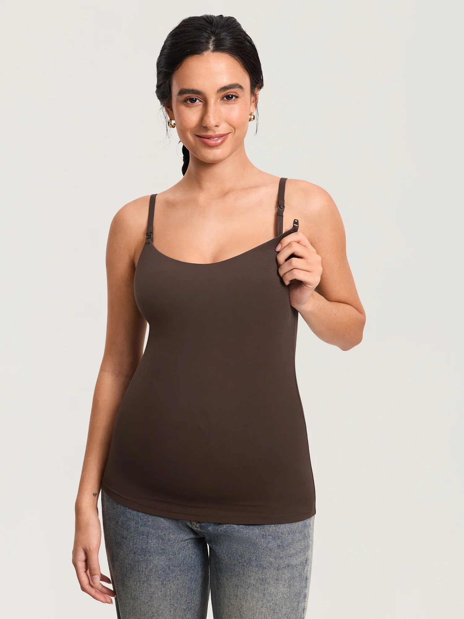 Airsofta Fixed Cup Nursing Cami Tank - Image 7