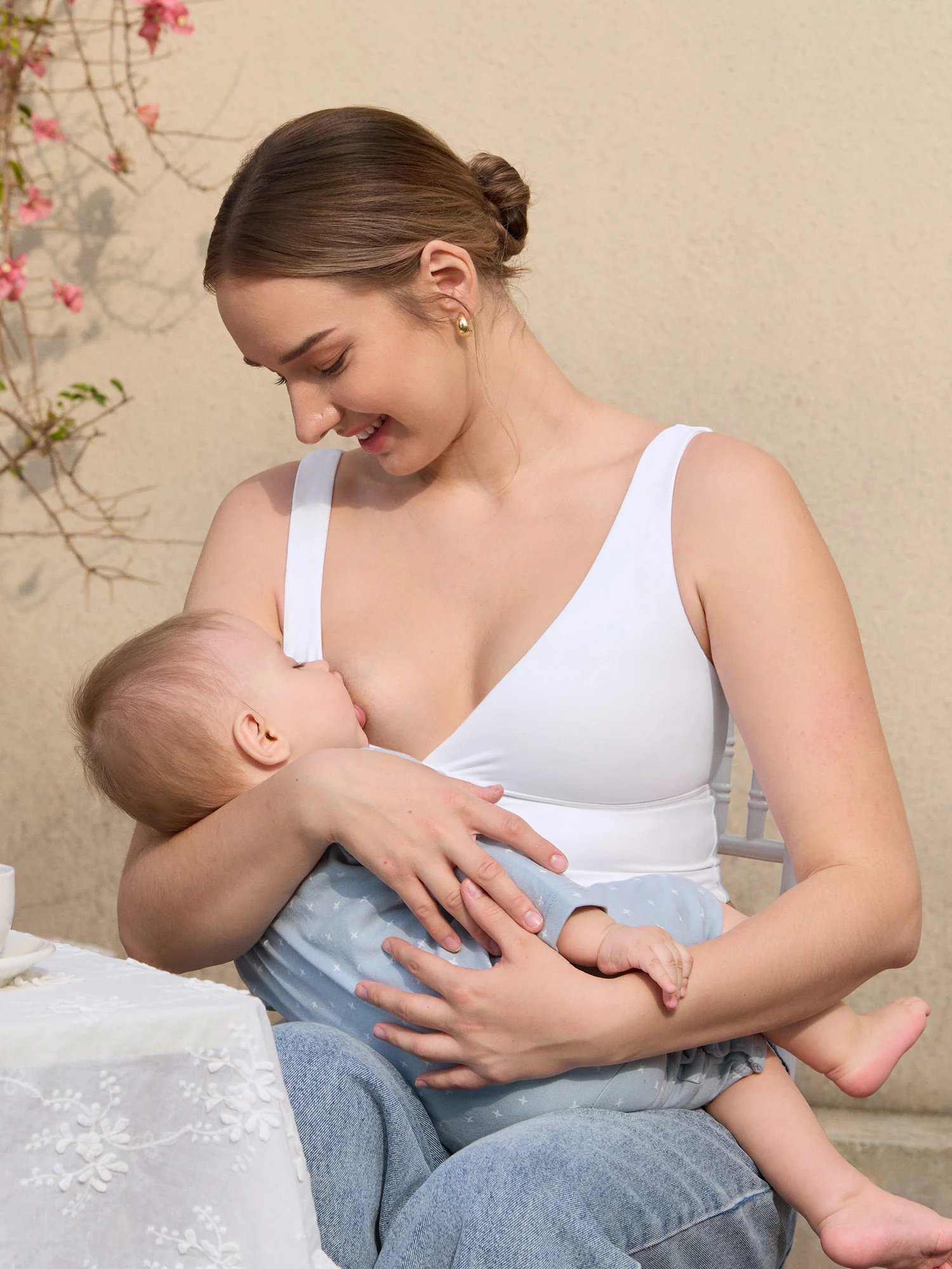 Natrelax® Crossover Nursing Crop Tank Top - Image 13