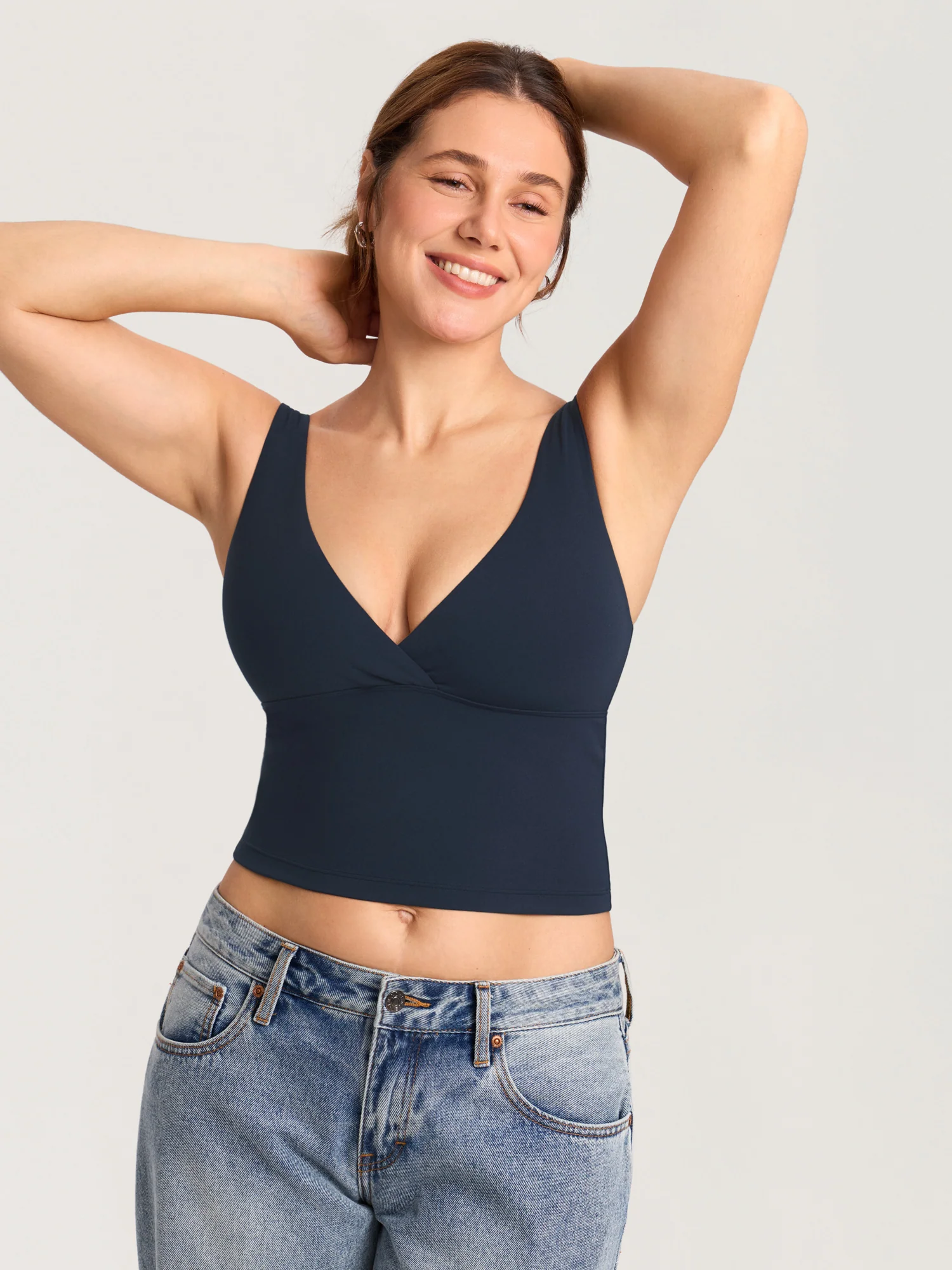 Natrelax® Crossover Nursing Crop Tank Top - Image 3