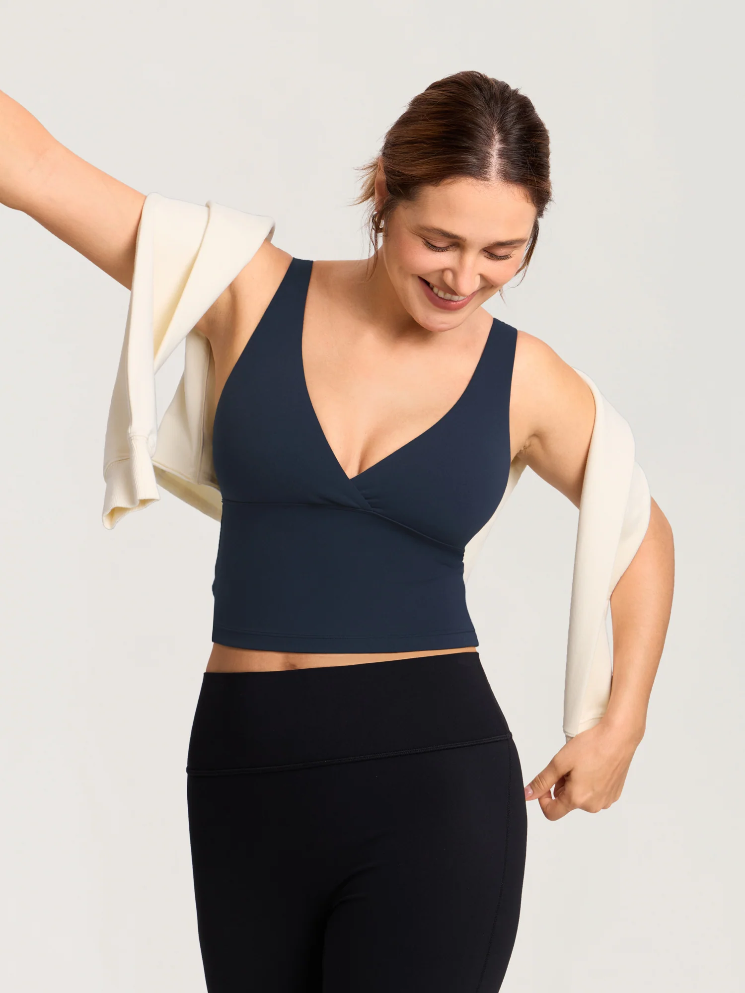 Natrelax® Crossover Nursing Crop Tank Top - Image 5