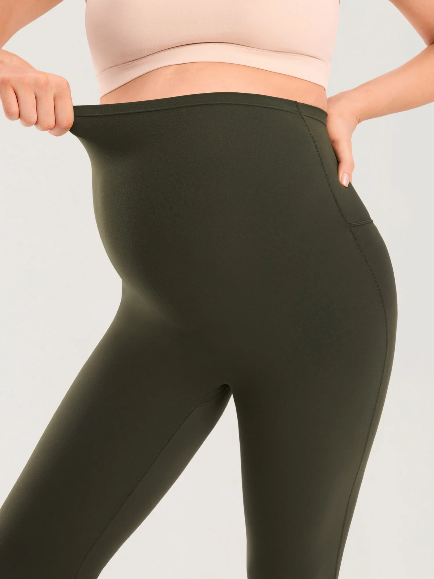 Natrelax® Seamless-Front Maternity Leggings 25" - Image 23