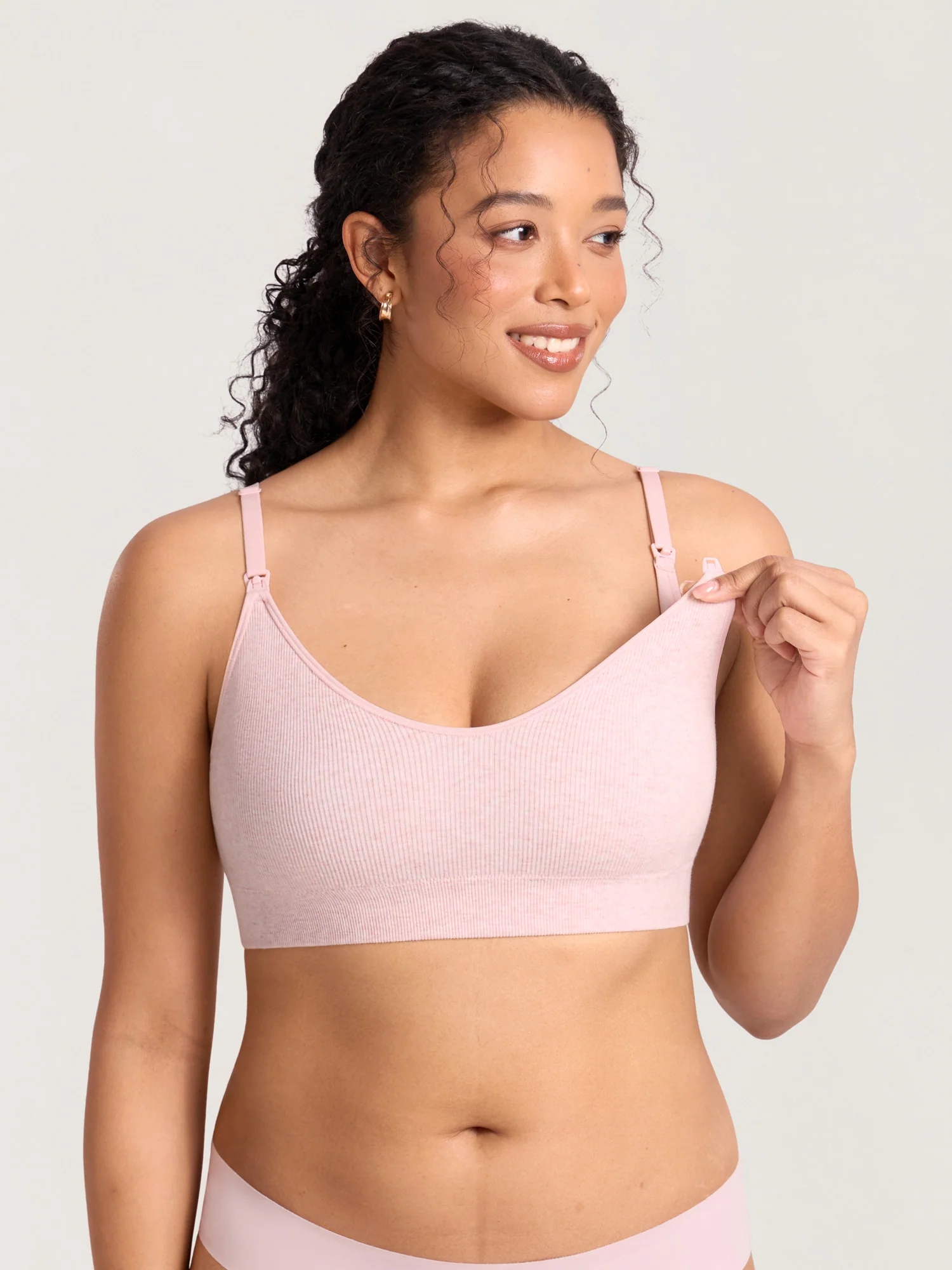 Ribbed Cotton Nursing Bralette - Image 6